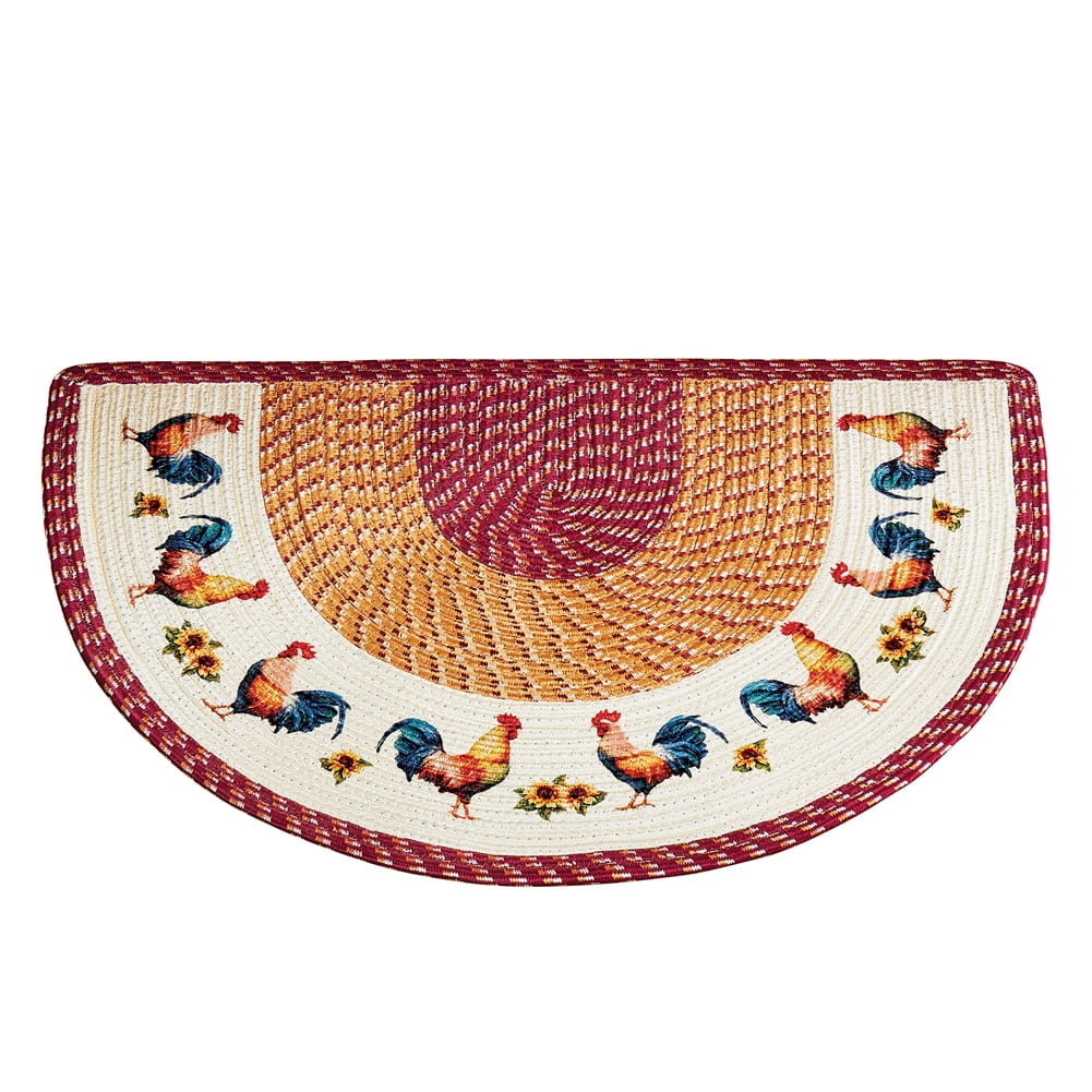 French Country Rooster Design Kitchen Dish Cloth Scratchers Set Of 2 Towels Dishcloths Home Garden