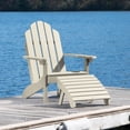 thumbnail image 2 of Highwood 2-pc Classic Westport Adirondack Set with 1 Folding Adirondack Ottoman - Outdoor, Eco-friendly, Synthetic Wood, 2 of 8