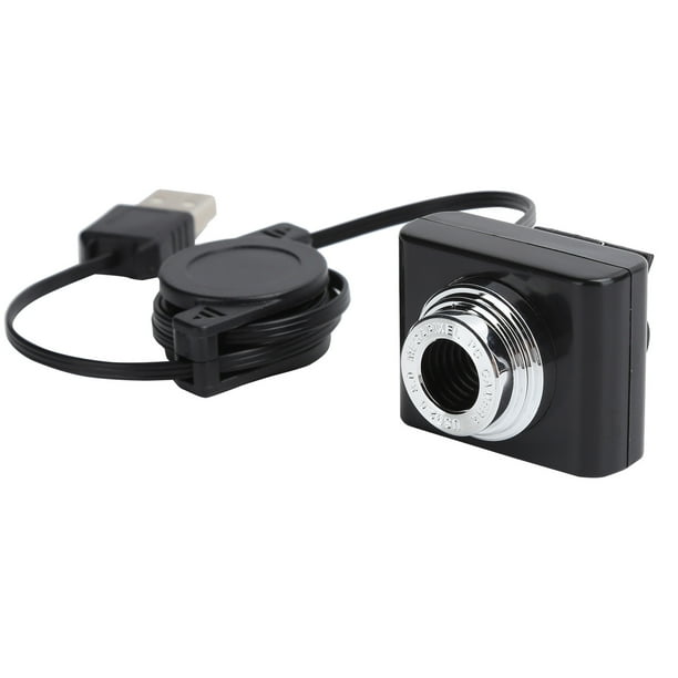 M Buder Cámara Web HD Clip-on USB 2.0 con Cable Retráctil y Resolución 640 x 480, Equipo de Imagen Ideal para Videollamadas de PC, Alta Velocidad de Transmisión (11 cm / 4.3 inches)