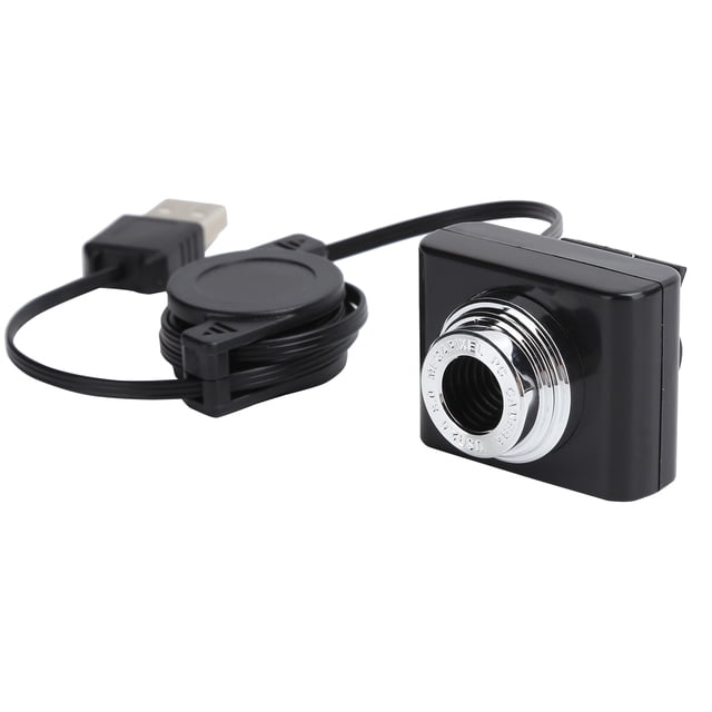 HD Mini Camera,Webcam Clipon USB2.0 Camera Webcam Camerawith Retractable Cable Built for Professionals