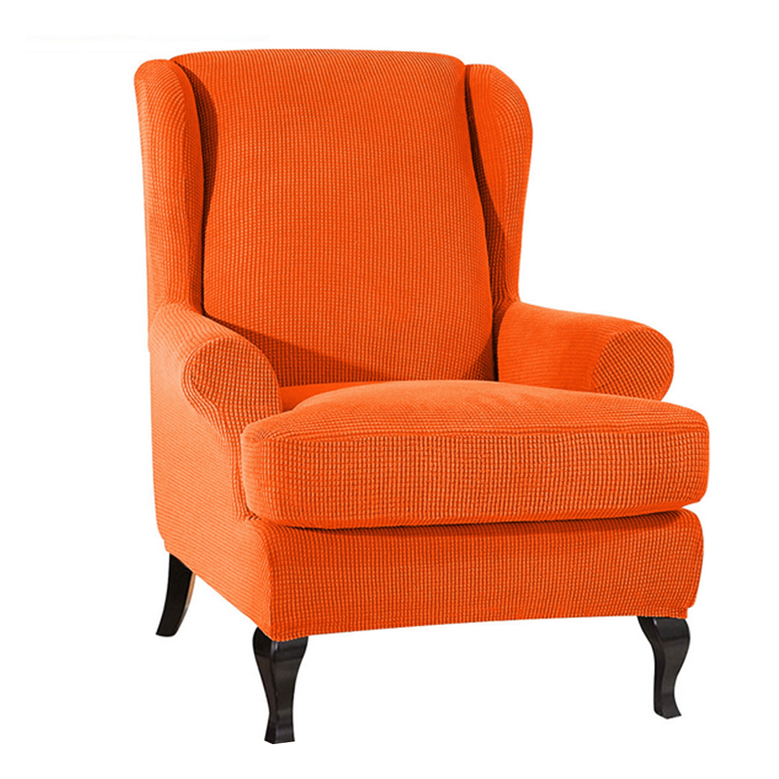 Details about   NEW Stretch Elastic Wingback Armchair Cover Sofa Chair Slipcover Polyester USA 