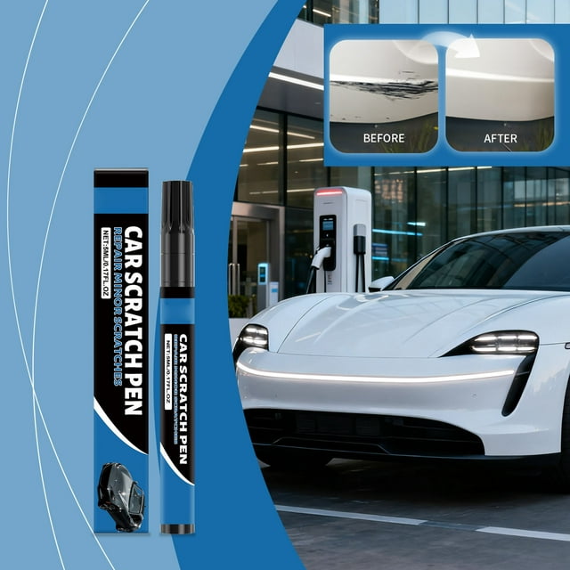 Herunwer Car Scratch Pen, Magic Car Scratch Removal Pen Any Color, Weatherproof Quick and Easy Fix for Vehicles Paint Repair