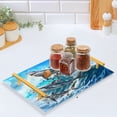 thumbnail image 5 of Ryvnso Three Sharks with Waves Bathroom Tray Vanity Countertop Trays Acrylic Organizer, 5 of 7