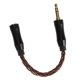 thumbnail image 5 of Cable de sonido de 2,5 mm a 3,5 mm hembra a macho Núcleo de cobre y cristal único Conector chapado en oro Cable adaptador de auriculares 5,5 pulgadas Bronce, 5 of 5