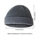 thumbnail image 4 of Gorro de lana Qarigey sin borde gris oscuro AP009365-15B, 4 of 6