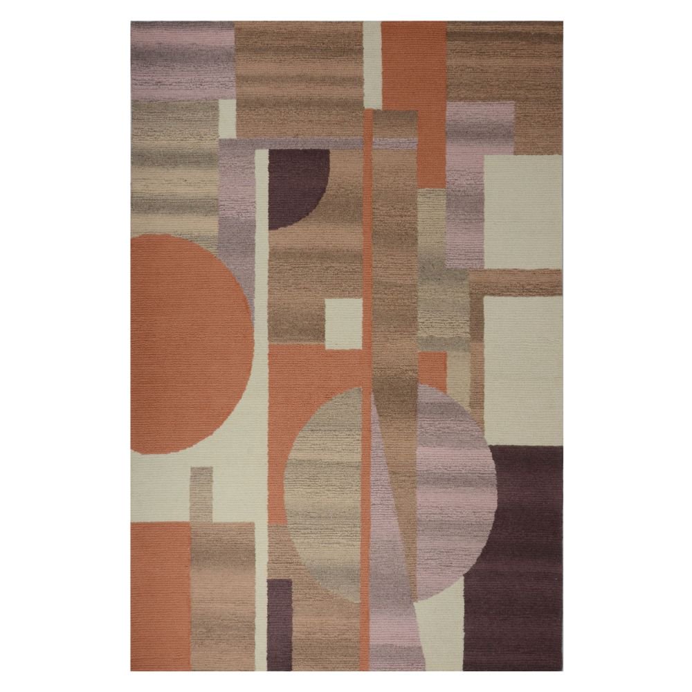 RugSmith Marden MultiColor MidCentury Modern Area Rug, 9' x 12