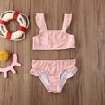 thumbnail image 2 of Toddler Kid Baby Girl Flower Ruffle Bikini Set Swimwear Swimsuit Bathing Suit, 2 of 5