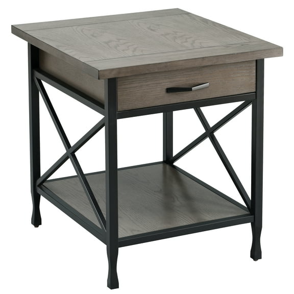 Design House X Design End Table in Smoke Gray