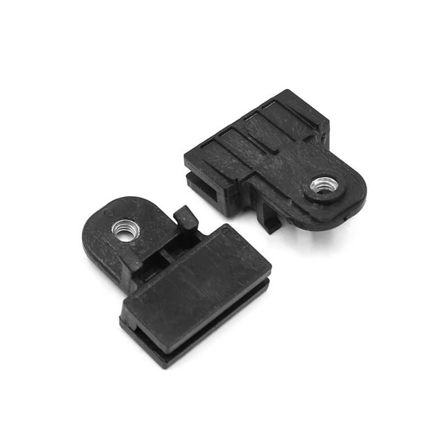Unique Bargains 10Pcs Black Universal Window Glass Channel Support Holder Clips 40 x 5mm Slot
