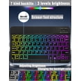 thumbnail image 2 of Funda con teclado para tableta XCHYTECHER Universal de 9,7 a 11 pulgadas, negra, 2 of 6