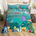 thumbnail image 3 of 2024 Pearl Clam Bedding Set StarJellyKing Duvet Cover Microfiber Colorful Reef Coral Seaweed Comforter Cover For Boy, 3 of 7