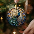 thumbnail image 3 of Peacock Ornament, Unique Gift Idea, Bird Lover Decor, Elegant Home Ornament, Beautiful Ornament, 3 of 5