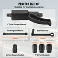 thumbnail image 3 of VEVOR Torque Multiplier, Heavy Duty Torque Multiplier Wrench Set, 1 Inch Drive Lug Nut Wrench Torque Multiplier, 1:58 4800N.m Lug Nut Remover, with 4 Sockets and Storage Case for Truck Trailer RV, 3 of 9