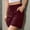 Wine, variant on BUIGTTKLOP Cargo Shorts for Women Drawstring High Waisted Casual Shorts Wide Leg Pull on Outdoor Hiking Shorts with Pockets