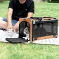 thumbnail image 6 of Pet Carrier for Large and Medium Cats, Soft-Sided Pet Carrier for Big Medium Cats and Puppy Dog Carriers Cat Carriers, Pet Privacy Protection Travel Carrier, 6 of 8