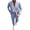 Blue, variant on Men's Two Piece Suit Set Long Sleeve Notched Lapel Two Button Blazer Matching Flat Front Dress Pants Business Wedding Outfit