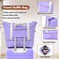 thumbnail image 6 of Oufan Hardshell Luggage Sets 3 Pieces with TSA Lock, Lightweight Luggage Travel Set with Spinner, 28IN+Handbag+Cosmetic Case, Purple, 6 of 8