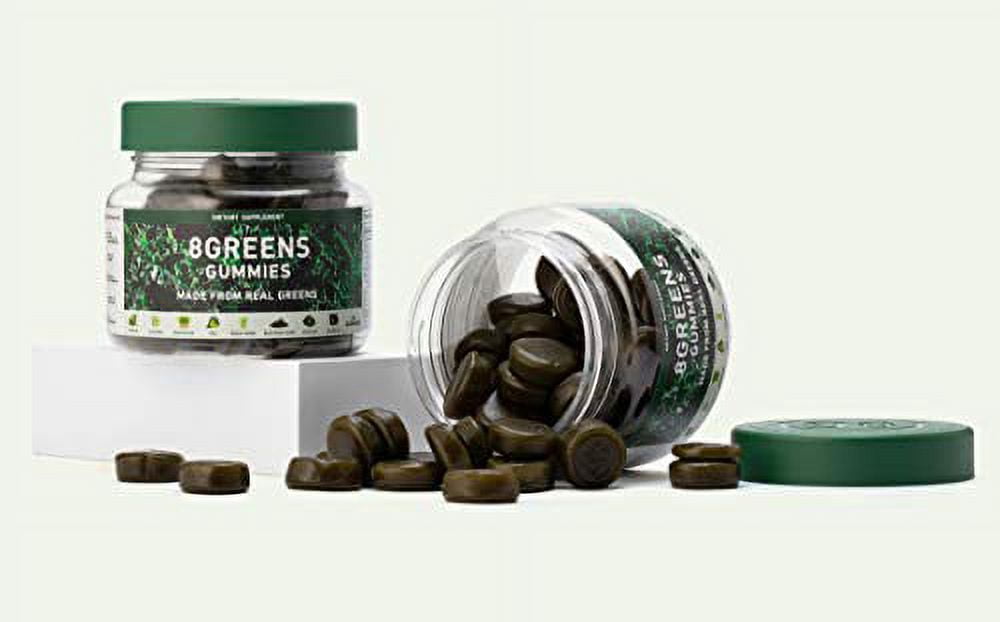 8Greens Gummies Made From Real Greens 60-Day Supply & 2 Lollipops