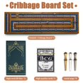 thumbnail image 2 of Juego de mesa Cribbage de madera con almacenamiento para viajes para niños y adultos, 2 of 7
