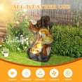 thumbnail image 5 of Haverchair 21.7" Outdoor Water Fountain with LED Lights, 5-Tier Squirrels Mushroom Bowls Garden Fountain, Modern Cascading Waterfall Fountains for Garden, Patio, Backyard, Deck, Porch and Home Decor, 5 of 7