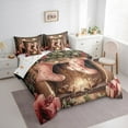 thumbnail image 3 of Manfei Pink Christmas Socks Bedding Comforter Set 7pcs for Teens, Happy New Year King Bedding Sets, Vintage Western Fashion Reversible Bed Sheets, Ultra Soft Bedroom Decor, 3 of 7