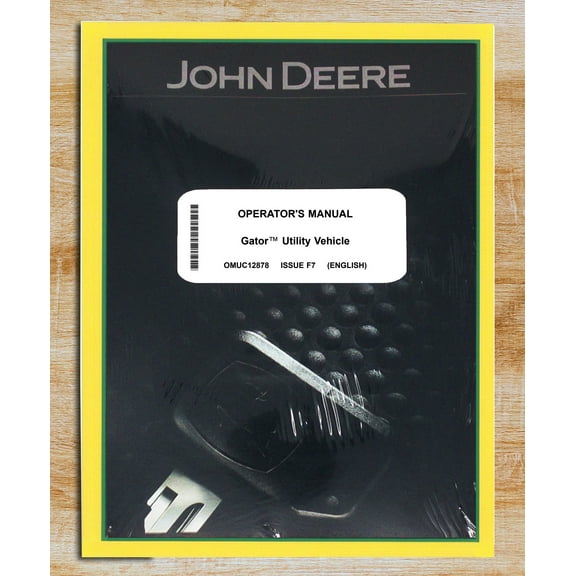 John Deere RSX860E RSX860M GATOR Utility Vehicle Owners & Operation Manual - Part Number # OMUC12878