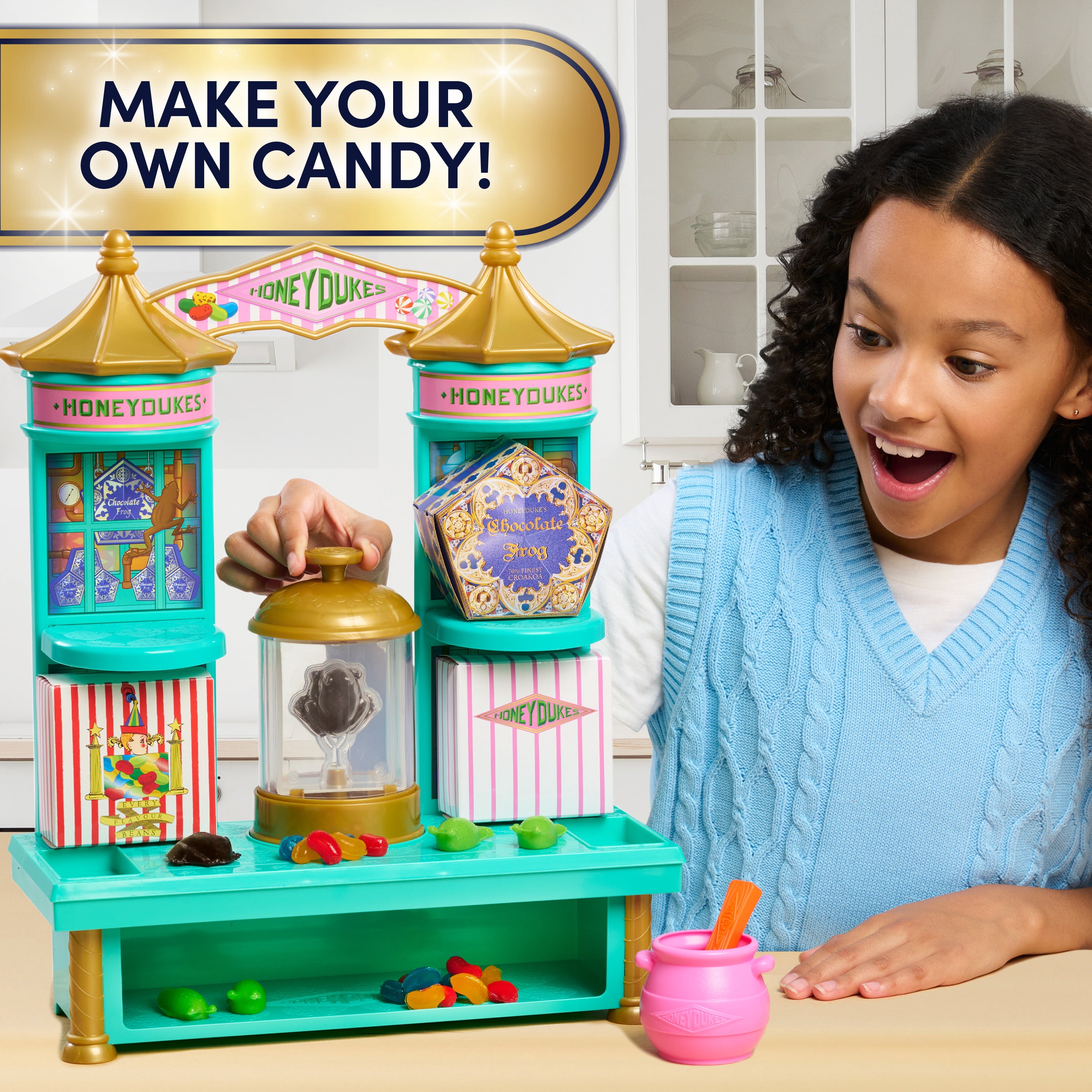 Harry Potter Honeydukes™ Candy Maker, Create Chocolate Frogs™, Jelly Slugs, and Bertie Bott’s Every Flavour Beans™, Mixes Included, Candy-Making Activity Set, Ages 8+