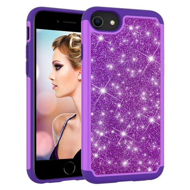 Allytech Glitter Case for Apple iPhone SE 2nd Generation 2020; iPhone 8