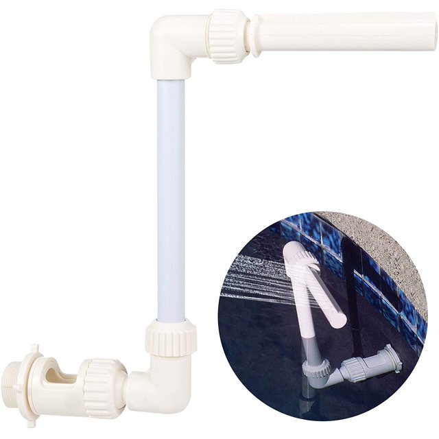 Waterfall Pool Fountain Spray- Adjustable Fun Sprinklers Pool Fountain Pond Fountains Decor for 1.5" Above & In Ground Return Jets