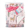 thumbnail image 2 of Hudson Baby Infant Girl Plush Blanket with Faux Shearling Back, Llama, One Size, 2 of 2