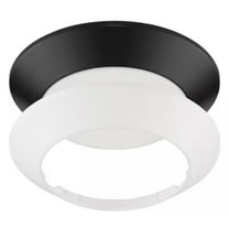 8" Twist Lift Round LED Flush Mount with Night Light 800 Lumens Adjustable CCT