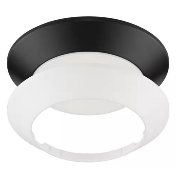 8" Twist Lift Round LED Flush Mount with Night Light 800 Lumens Adjustable CCT