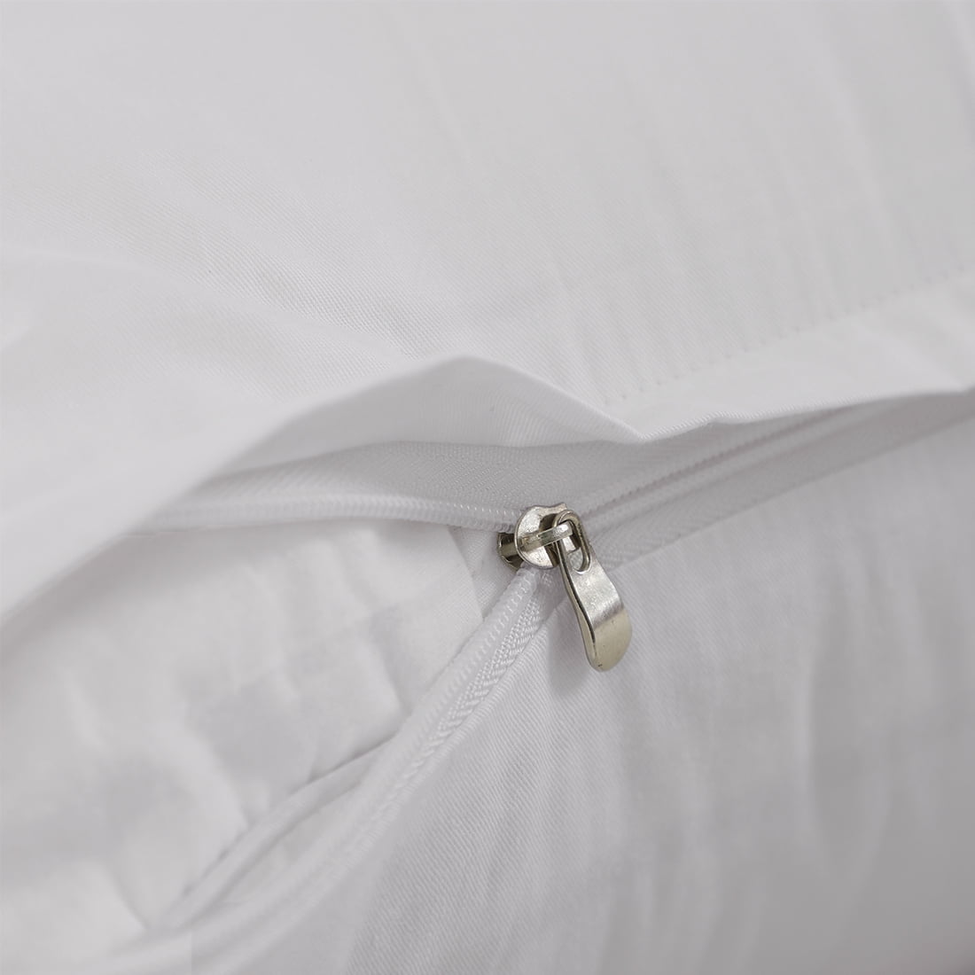 Unique Bargains Pillowcases 2-Piece Egyptian Cotton Pillow Cover Light Gray Queen