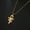 Gold Color, variant on Fashion Egyptian Cross Eye of Horus Pendant Necklace for Men Women 14K Yellow Gold Box Chain Golden Silver Color Necklace Jewelry Gift