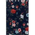 thumbnail image 5 of Coolnut Floral Pattern Blackout Curtain for Bedroom, 2 Panels Thermal Insulated Blackout Drapes Long Darkening Curtains with Grommets for Living Room 55 x 84 Inch, 5 of 5