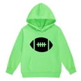 thumbnail image 4 of Tiijoy Toddler Girls Outfits Football Graphic Hoodie and Sweatpants Sweatsuit, Sizes 3-4, 4 of 5