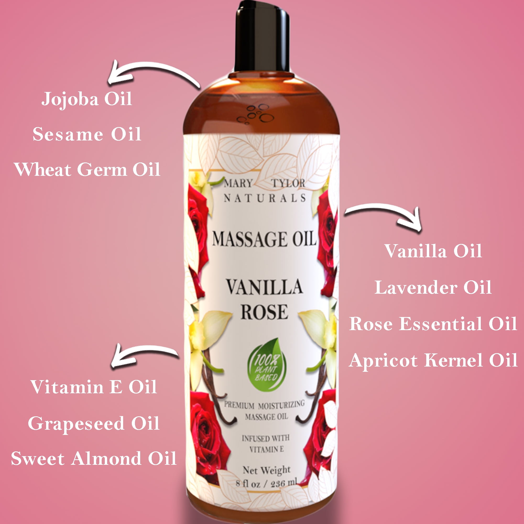  Warm Vanilla Sugar Body Oil/Massage Oil 8 fl. oz. with All  Natural Plant Oils : Beauty & Personal Care