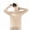 Beige, variant on Big & Tall Men's Sun Protection Long Sleeve Hoodie Zip Up Face Mask Thumb Holes Quick Dry Visor Jacket Pockets for Outdoor Fishing