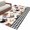 White, variant on Area Rug for Living Room, Farmhouse Rooster Non-Slip Indoor Large Carpet for Bedroom/Dining Room, Country Watercolor Flowers Black Plaid Washable Low-Profile Rectangle Floor Runner Rugs - 4 x 6 Ft