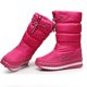 thumbnail image 2 of Botas de nieve de becerro blancas para mujer Zapatos impermeables de algodón pesado, 2 of 5
