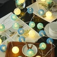thumbnail image 4 of Guirnalda de luces de algodón FloreceBien: guirnalda de luces de algodón de 20 LED y 6,5 pies, fuente de alimentación USB, mini guirnalda de luces con forma de globo para dormitorio y fiesta, 4 of 8