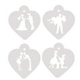 thumbnail image 4 of 4Pcs/Set DIY Wedding Cake Stencil Cake Spray Mold Decorating Print Sugar Craft, 4 of 4