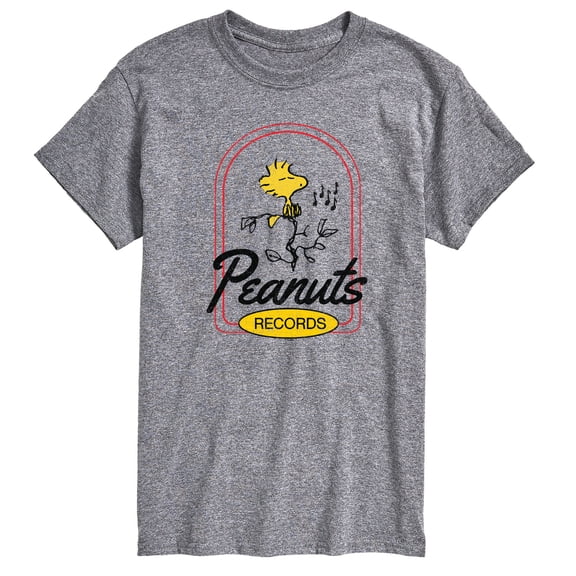 Peanuts - Woodstock Records - Men's Short Sleeve Graphic T-Shirt