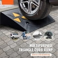 thumbnail image 2 of Rubber Curb Ramp 4.25" Rise, 11.8" Wide Driveway Ramp - 15 Ton Capacity for Cars, Wheelchairs, Trucks & Scooters, 2 of 6