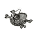 thumbnail image 3 of Zeckos Aviator Skull & Crossbones Belt Buckle Pilot Flying, 3 of 3