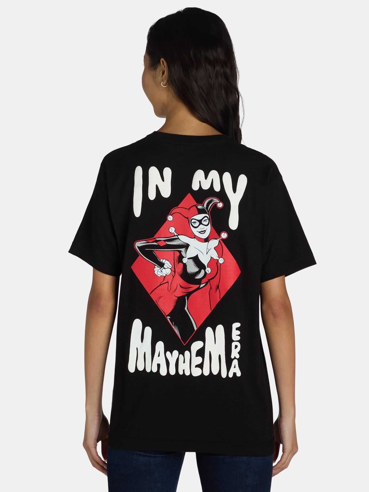 Harley Quinn Licensed Graphic Short Sleeve Tee, Womens