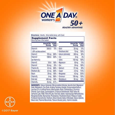 One A Day Women's 50+ Multivitamin, 220 Tablets