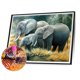 thumbnail image 2 of Taladro de diamante Elefantes migratorios 5D DIY Kits de pintura Decoración de arte de pared redonda completa Hugtrwg Para estrenar, 2 of 9