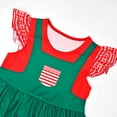 thumbnail image 6 of LUOGENLI Girls Dresses Size 10-12 Toddler Kids Girls Cute Christmas Cartoon Prints Party Princess Dress Girls' Dresses White 10 - 12 Girls Dresses Green 18-24 Months, 6 of 8