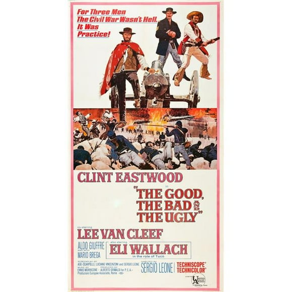 Everett Collection EVCMSDGOTHEC028HLARGE The Good The Bad & The Ugly Clint Eastwood Lee Van Cleef Eli Wallach 1966 Poster Art Movie Poster Masterprint, 24 x 36 - Large